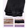 LaaVoo Genius Weft Real Hair Black Real Hair Wefts for