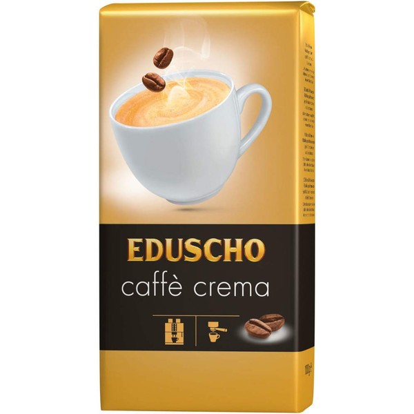 Eduscho Caffe Crema - Roasted Whole Coffee Beans - 1kg