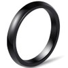 3mm Plain Simple Ceramic Ring Wedding Band Classical Anniversary Stackable