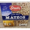 Streits Matzos 100% Spelt - Non GMO Fat Free Sugar