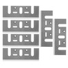 6 Pcs 3-1/4 Inch Hand Planer Blades, 82mm Re-sharpenable Blades