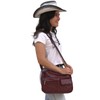 SILVERFEVER Medium Leather Handbag | Ladies Shoulder Bag | Organizer