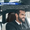UHANBUT 2PCS Car Seat Headrest Cover, PU Soft Elastic Waterproof