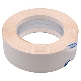 Qiveno 2IN x 100FT Metal Reinforced Drywall Corner Tape - No Adhesive Side, Self-Adhesive Wall Corner Protection for Inside & Outside Corners (1 Roll)