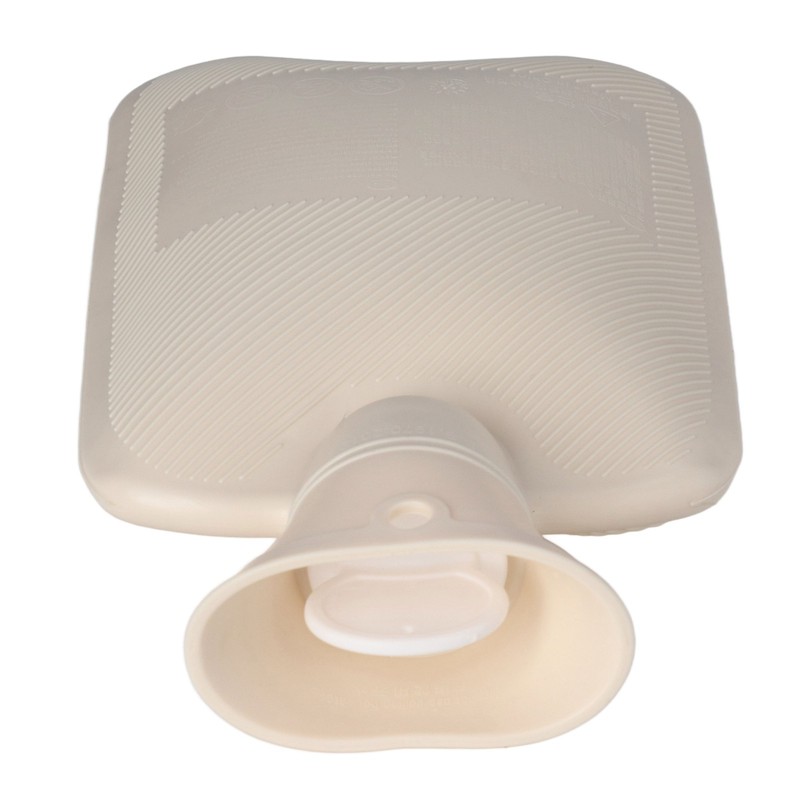 Hot Water Bag PVC Plush Fabric Cover Wide Mouth Design