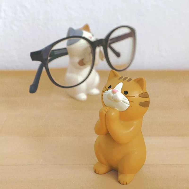 Generic Adorno Gato Para Teléfono Tableta Portalápices Manos Ocelote