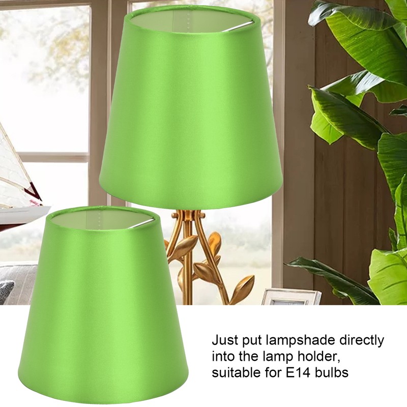 6PCS E14 Lamp Shade Fabric Lampshade Table Lamp Ceiling Lamp