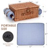 Picnic Baskets for 2, Picnic Basket with Waterproof Blanket, Picnic