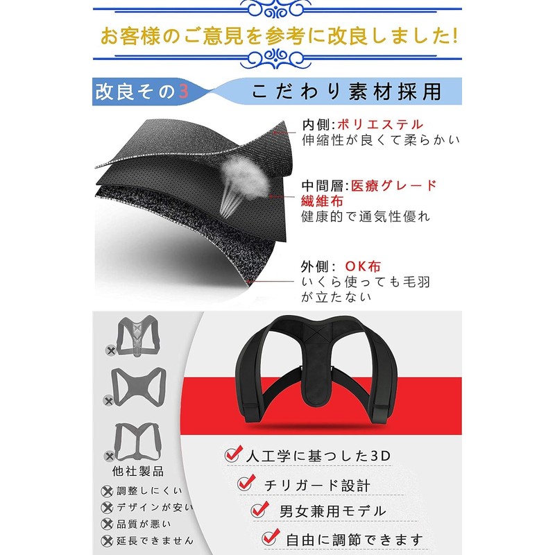 [2024 / Improved Version] Hunched Belt, Back Muscle Belt, Strong