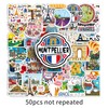 France Stickers 50 Pcs Vinyl Funny Retro Travel Sticker for