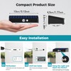 kolpop 16 Pack Solar Fence Lights Outdoor with 3 Modes