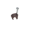 7-10mm Brown 100 Pack Nail Cable Clips