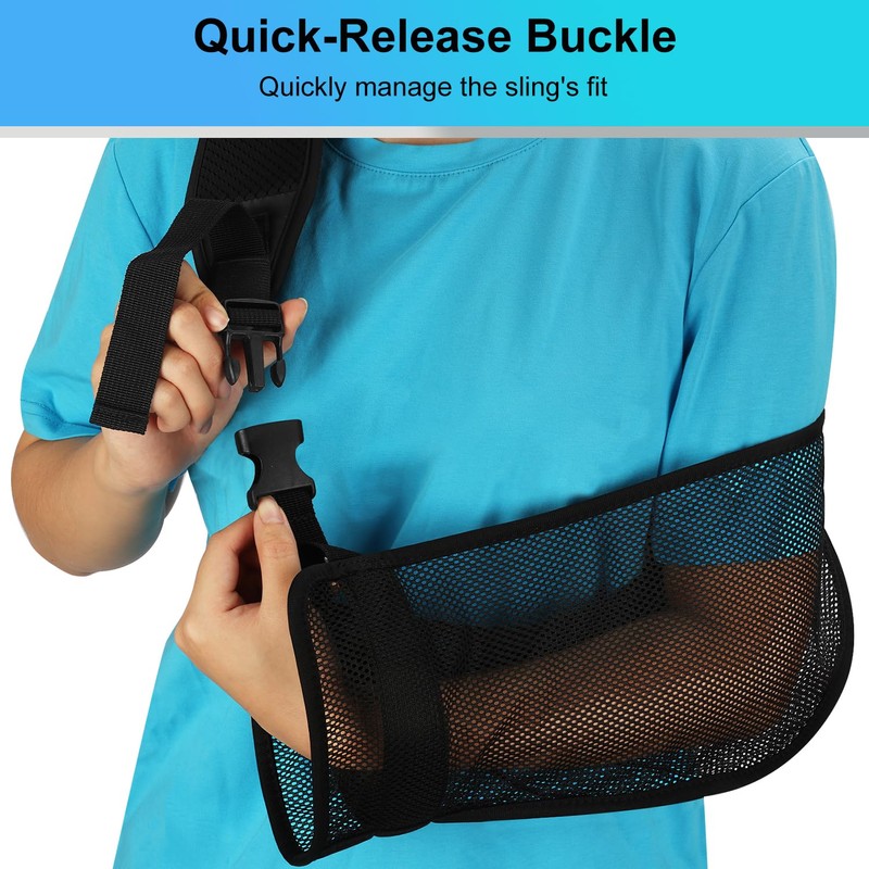 supregear Mesh Fabric Arm Sling Medical Shoulder Brace Adjustable Lightweight