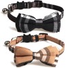 KUDES 2 Pack/Set Cat Collar Breakaway with Cute Bow Tie