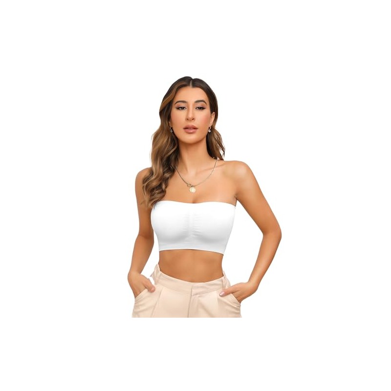 IXF Tube Tops Bra Strapless White