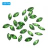 PATIKIL Marquise Gems, 25 Pcs 18x9mm Glass Rhinestones Flat Back