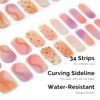 NAILOG Semi-hardened Gel Nail Stickers (34 Pieces), Long Lasting, Salon