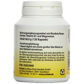 Avitale Rhodiola Rosea Capsules 200 mg Pack of 1 x 66 g