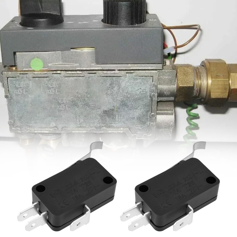 YINETTECH 4x SPDT Micro Switch Roller Lever 3-Way Terminals Snap