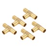 3 Way Adapter Fitting Brass 5/8in Brass Universal Tee Fitting