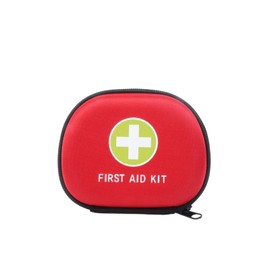 Jipemtra EVA Case Empty Medical Bag Mini Pocket Type First Aid Kit Empty Small Pouch First Aid Hard Case Empty First Aid Hard Case for Emergency Camping First Responder Home Business Outdoor (Red G)