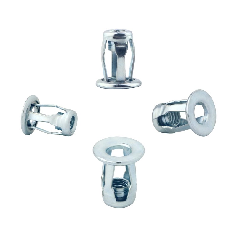 SBRRAIL 1/4-20 Inch Jack Nut Hollow Door Anchors Threaded Insert