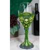 Bohemian Absinthe La Fee Verte Skull With Green Gem And