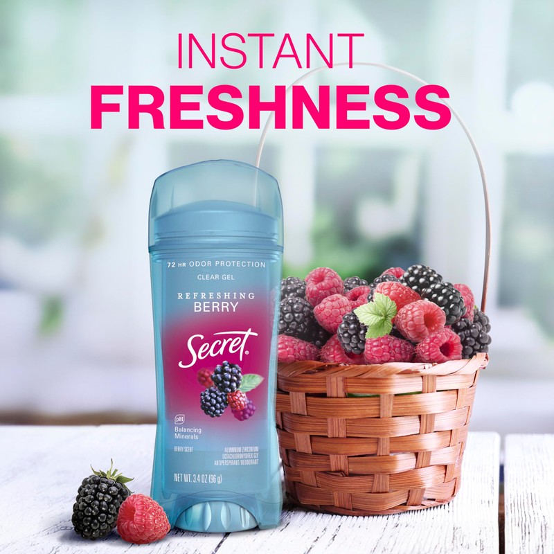 Secret Fresh Antiperspirant Deodorant for Women, 72hr Breathable Sweat &