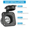Huazu 15 Amp 125V Flanged Inlet Plug - NEMA 5-15