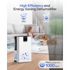 Dehumidifier, 95 OZ Water Tank Dehumidifiers for Home with Auto