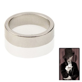 XTRAFAST Wow PK Ring up to 17 Professional Magic Tricks Magic Silver 18 mm Inner Diameter, Silver