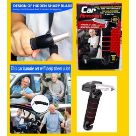 Car Armrest Portable Handle Help Get In & Out of Car Window Breaker Seatbelt ATL