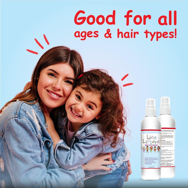 Lice Lifters Repel Mint Spray for Lice Care, Conditioning &