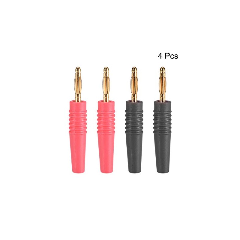 sourcing map 4 x 2 mm Banana Speaker Plug Cable