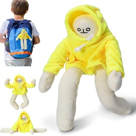 SELOVE Juguete de Peluche de Plátano, Llavero de Peluche, con imán, 18cm, Muñecas Lindas, Muñecas LOL, Descompresión de Muñeca Divertida, Suave Regalo Festivo Adecuado para Amigos y Familiares(7in)