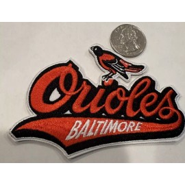 Unbranded BALTIMORE ORIOLES Vintage Style Embroidered Iron On Patch 4”x 2.5” Beautiful!