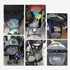 Stroller Mesh Bag Top Button Large Capacity Strap Adjustable Strong