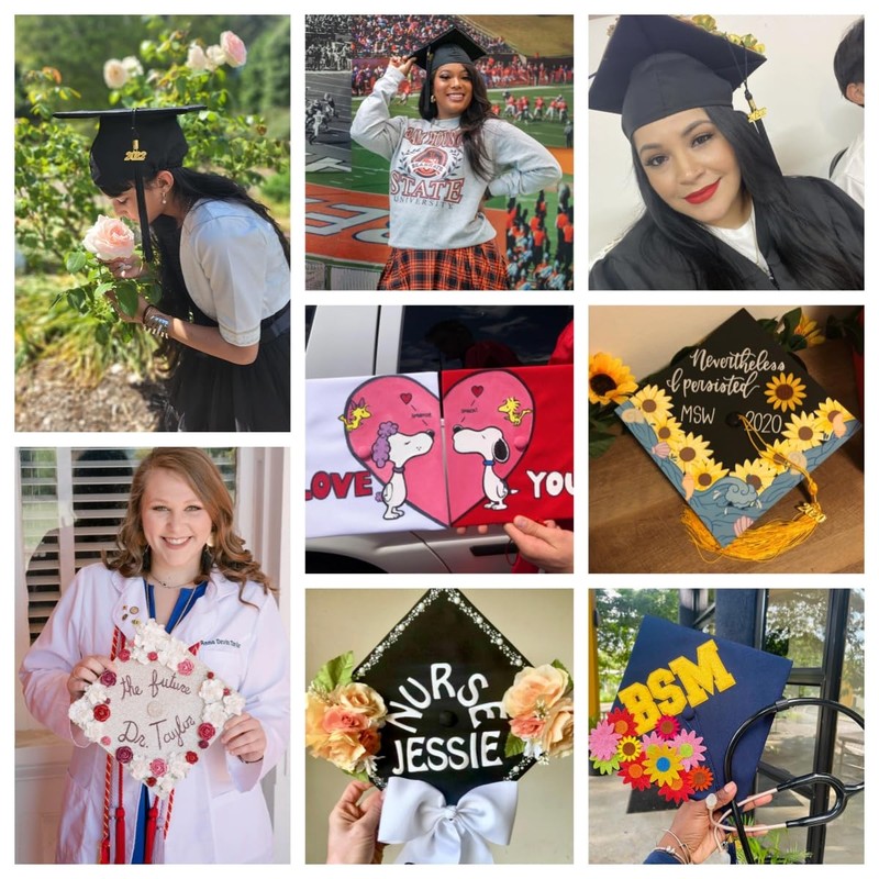 Newrara Graduation Unisex Matte Adult Graduation Cap with Tassel (Black)