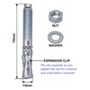 SKIR'CO Pack of 16 Wedge Anchors M10 x 70 mm,