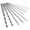 9Pcs Twist Drill Bit Extra Long High Speed Steel Drilling