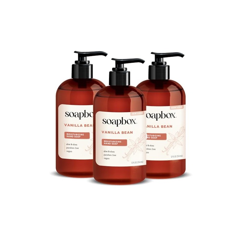 SoapBox Soaps Hand Soap, Vanilla & Lily Blossom, 3 Count