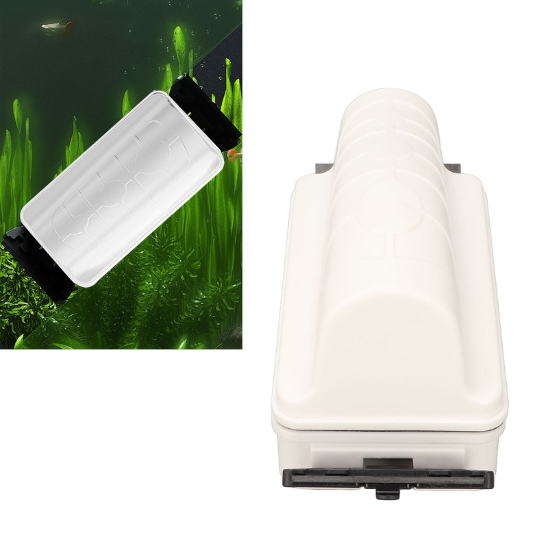 Aquarium Magnetic Brush Floating Double Headed Scraper Fish Tank Glass