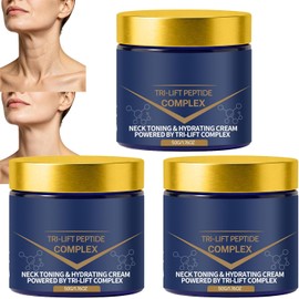Crema reafirmante para cuello y escote Xavira Tri-lift Peptide Complex. Hidrata, suaviza y reafirma la piel. Sérum antiarrugas natural. Cuidado diario de la piel. (3PCS)