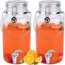 2 Pack Beverage Dispenser With Spigot,Laundry Detergent Dispenser