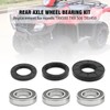 UOIENRT Rear Axle Wheel Bearing Kit with Seals, Rubber Rear