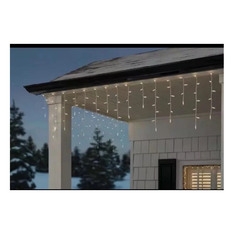 Home Accents Holiday 200 Ct Clear Incandescent Mini Icicle Lights