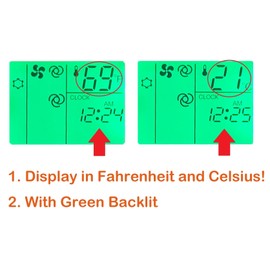 Replacement Remote Control for Mitsubishi Electric Mr Slim Air Conditioner E12A54426,KM06A, with Backlit
