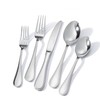 KINGSTONE 40 Piece Teardrop Silverware Set for 8, 18/10 Stainless