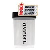 be LEGEND Dumbbell Shaker 500ml with Measurement Protein Black Shaker