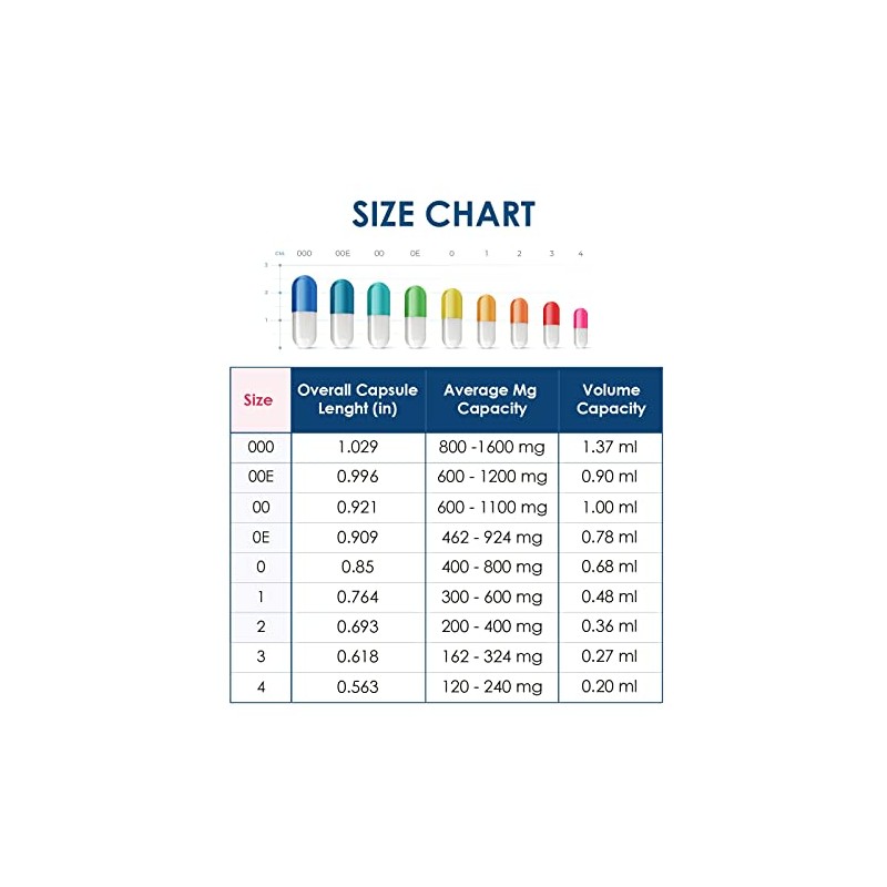 Capsuline Clear Size 00 Empty Vegetarian Capsules by Capsuline -